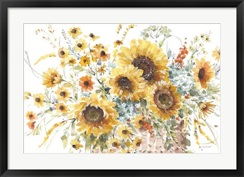 Framed Sunflowers Forever 01 Print
