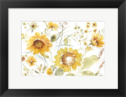 Framed Sunflowers Forever 03 Print