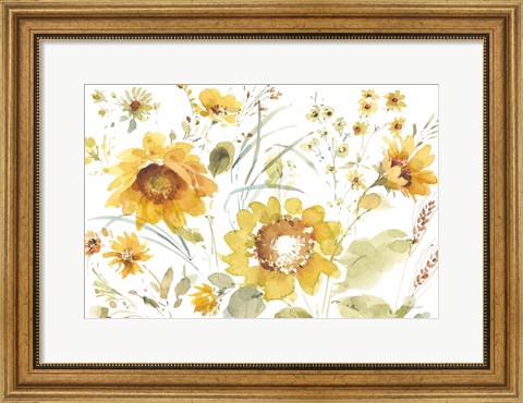 Framed Sunflowers Forever 03 Print