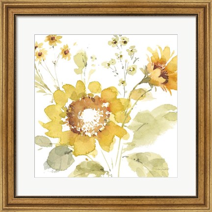 Framed Sunflowers Forever 04 Print