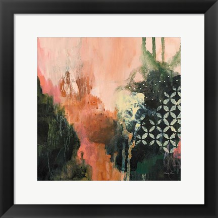 Framed Abstract Layers I Print