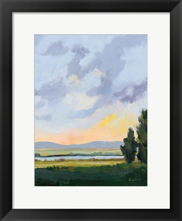 Framed Evening Skies III Print