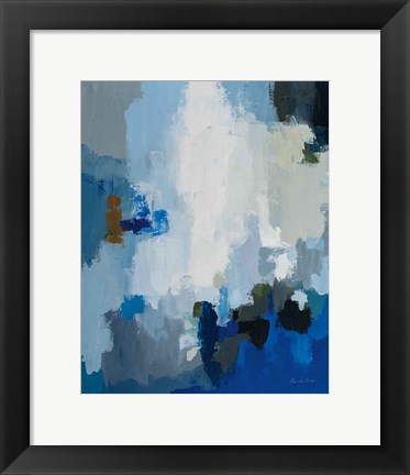 Framed Blue Cascade Print