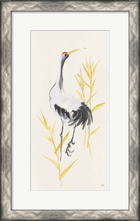 Framed Crane Reeds I Print