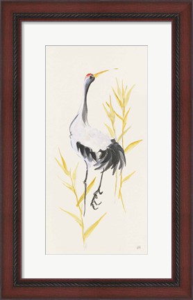 Framed Crane Reeds I Print