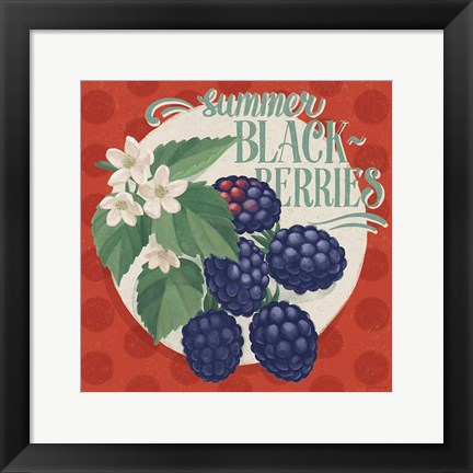 Framed Berry Breeze V Print