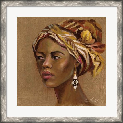 Framed African Beauty II Print