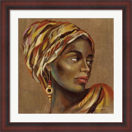 Framed African Beauty I Print