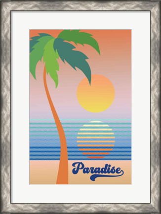 Framed Paradise Clean Print