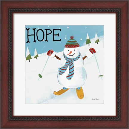 Framed Snowman Snowday V Print