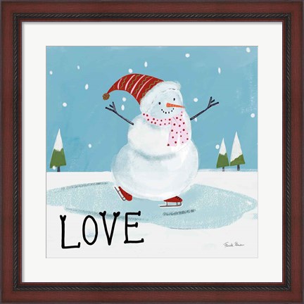 Framed Snowman Snowday IV Print