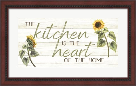 Framed Kitchen is the Heart of the Home Print