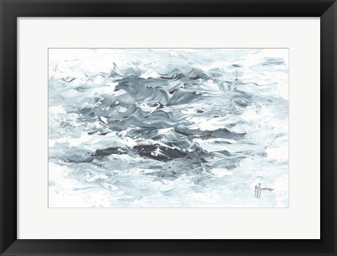Framed Turbulent Waters II Print