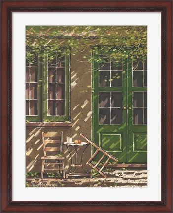 Framed Cafe Seating Print