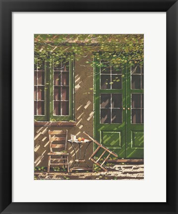 Framed Cafe Seating Print