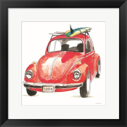 Framed I Have the Bug to Go Surfin&#39; Print