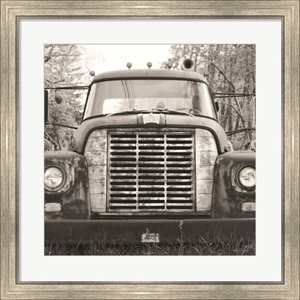 Framed Retired Truck II Print