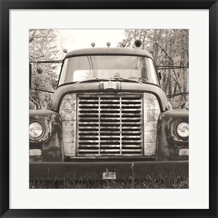 Framed Retired Truck II Print