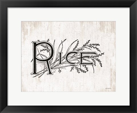 Framed Rice Print