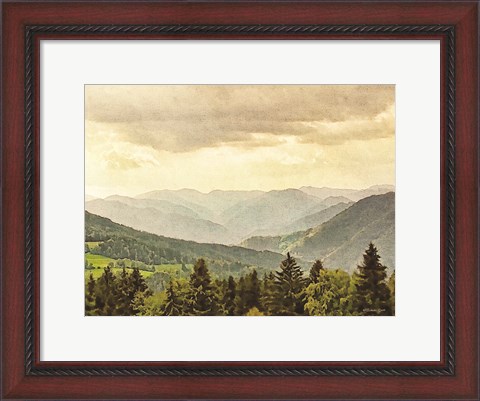 Framed Valley View Print
