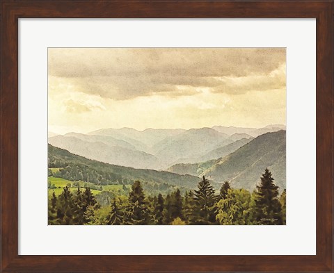 Framed Valley View Print