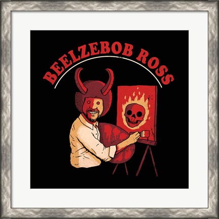 Framed Beelzebob Ross Print