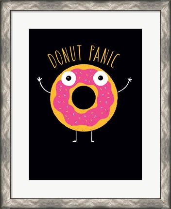 Framed Donut Panic Print