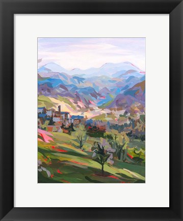 Framed Italian Hillside Print