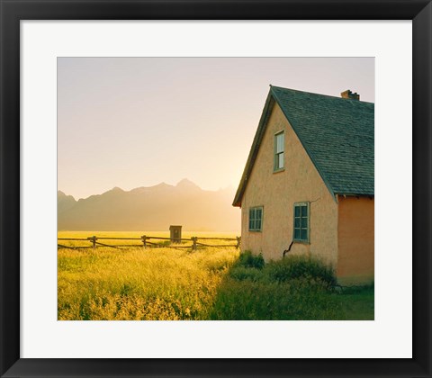 Framed Golden Tetons Print