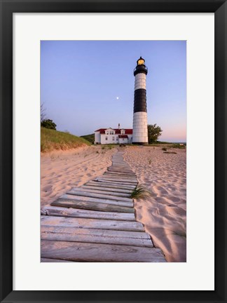 Framed Big Sable Point Lighthouse Print