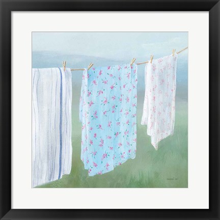 Framed Laundry Day II Print