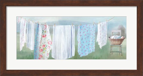 Framed Laundry Day IX Print