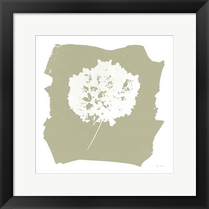 Framed Nature by the Lake Flowers I Neutral Print