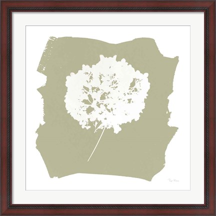 Framed Nature by the Lake Flowers I Neutral Print