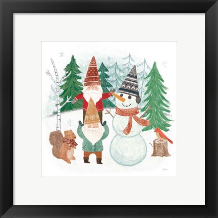 Framed Woodland Gnomes IV Print