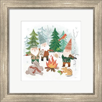 Framed Woodland Gnomes II Print