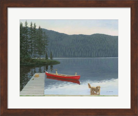 Framed Happy Place III Print