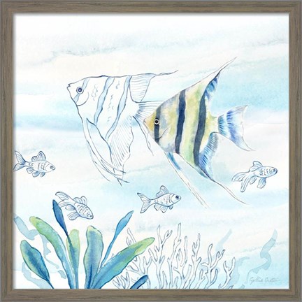 Framed Great Blue Sea III Print