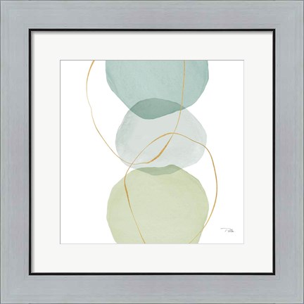 Framed Pastel Circles II Print