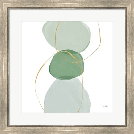 Framed Pastel Circles III Print