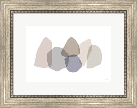 Framed Pieces by Pieces Neutral I Print