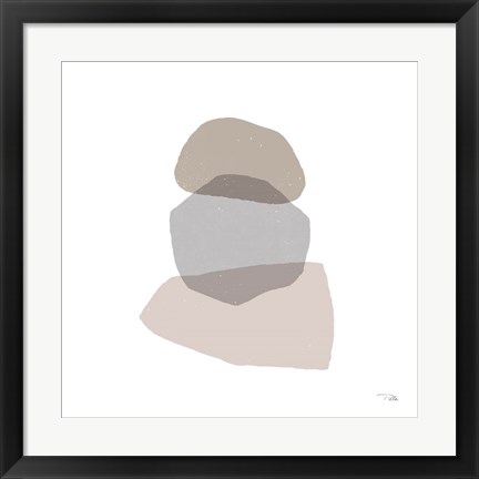 Framed Pieces by Pieces Neutral II Print