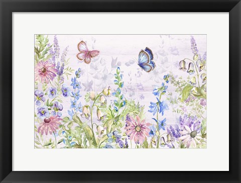 Framed Butterfly Trail I Print