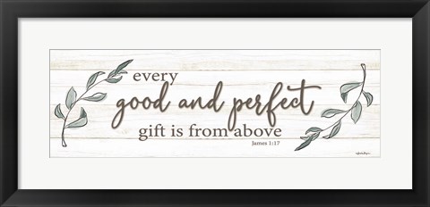 Framed Every Good and Perfect Gift Print