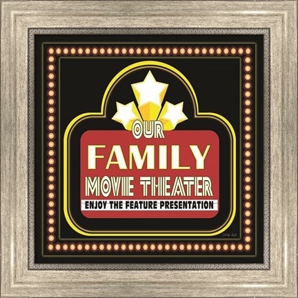 Framed Family Movie Theater Print