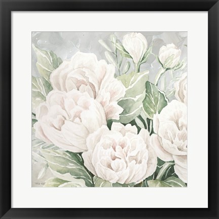 Framed Peaceful Peonies Print