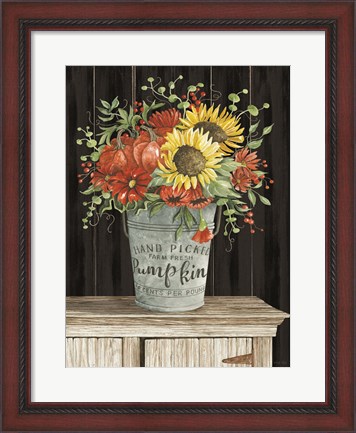Framed Colors of Fall Floral Print