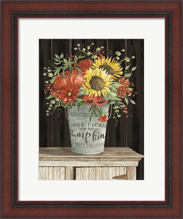Framed Colors of Fall Floral Print