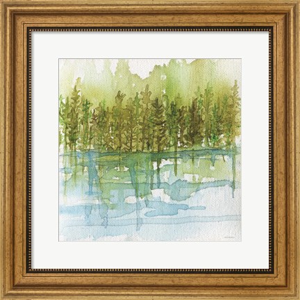 Framed Forest Reflections Print