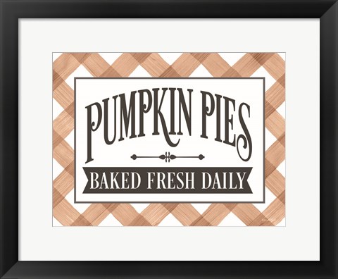 Framed Pumpkin Pies Print